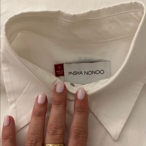 Misha Nonoo husband white button down